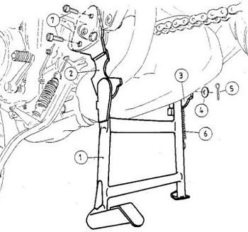 Hepco & Becker 505.485 Center Stand For Yamaha TDM850