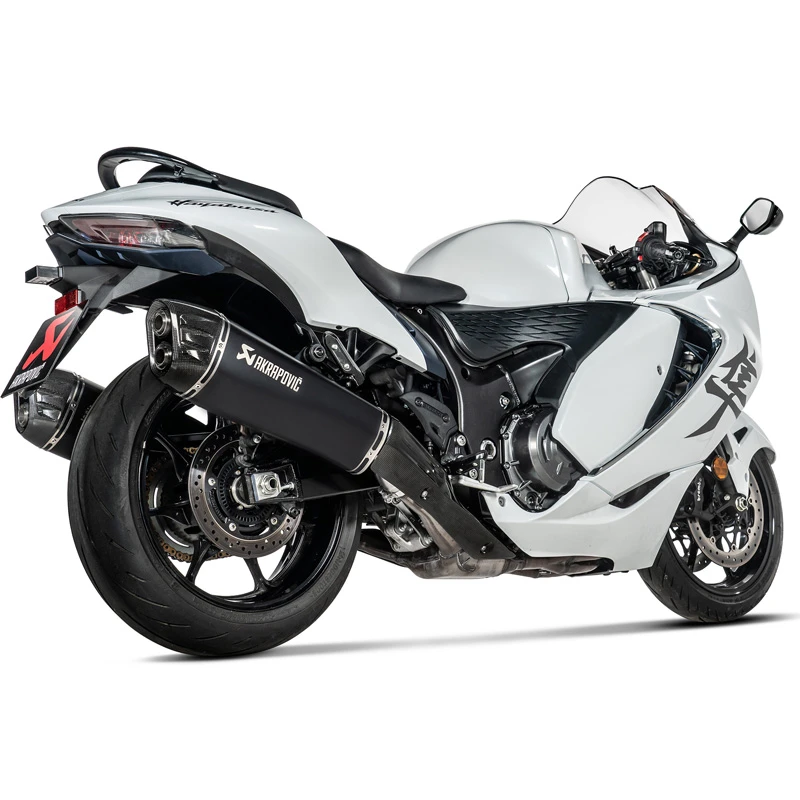 Akrapovic S-S13SO4-HRAATBL Slip-on Line Exhausts, Titanium For Suzuki GSX-R1300 '22-