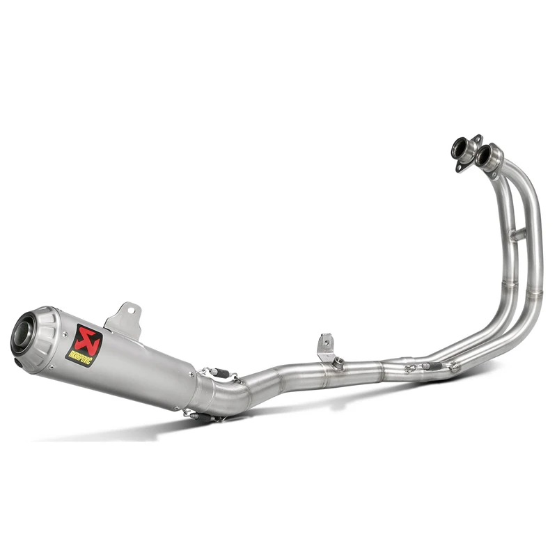 Akrapovic S-Y2R1-CUBSS Racing Line Full Exhaust, Silver For Yamaha YZF-R3/R25 '15-'21 - Image 2