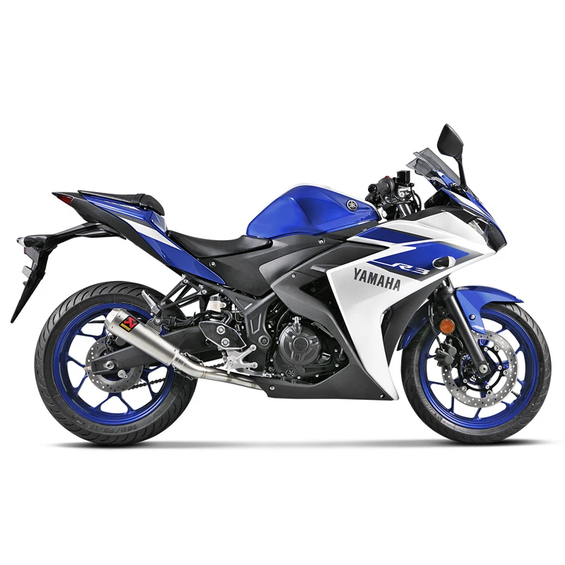 Akrapovic S-Y2R1-CUBSS Racing Line Full Exhaust, Silver For Yamaha YZF-R3/R25 '15-'21 - Image 3