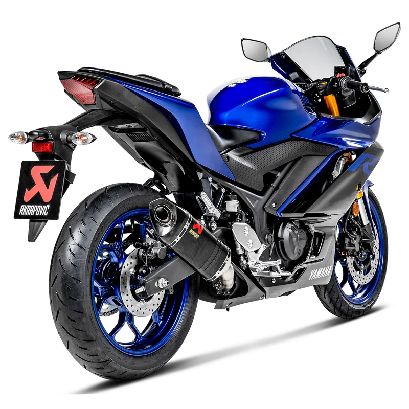 Akrapovic S-Y2SO16-HAPC/1 Slip-on Line Exhaust For Yamaha YZF-R3 '15-'21 / MT-03 '20-'21