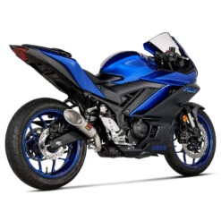 Akrapovic S-Y3SO6-IVOSS Slip-on Line Exhaust, Stainless Steel For Yamaha YZF-R3/MT-03 '22-
