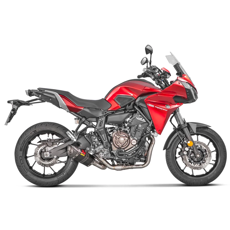 Akrapovic S-Y7R2-AFC Racing Line Full Exhaust, Carbon Fiber For Yamaha Models