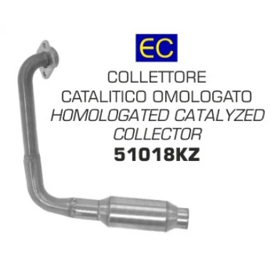Arrow 51018KZ Homologated Collector With Catalyst For Yamaha YZF-R125 (2019-)