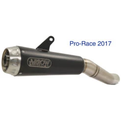 Arrow 71215PRN Pro-Race Exhaust, Nichrome Dark For Yamaha FZ-09 (2013-)