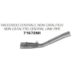 Arrow 71672MI Non-Catalytic Central Link Pipe For Yamaha YZF-R1 (2017-)