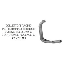 Arrow 71758MI Racing Exhaust Collector, Thunder Exhaust For Yamaha MT-07 (2021-)