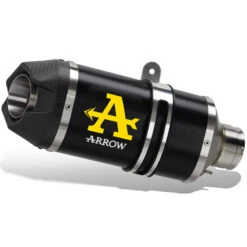 Arrow 71852AKN Indy Race Exhaust, Aluminum Dark Yamaha FZ-10 Or MT-10 (2016-2021)
