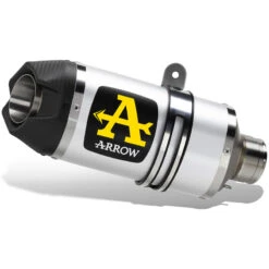 Arrow 71953AK Indy Race Slip-on Exhaust, Aluminum For Moto Guzzi V100 Mandello '23-