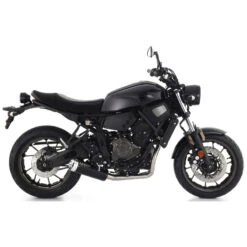 Arrow 74509RBA Rebel Slip-on Exhaust, Aluminum End Cap For Yamaha XSR700 '21-