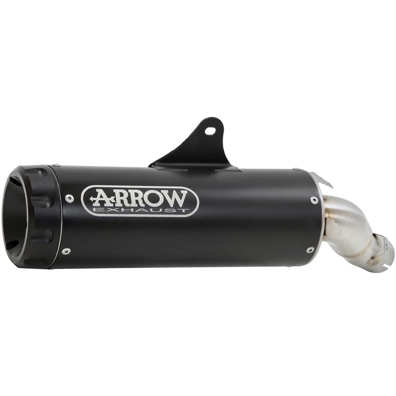Arrow 74509RBN Rebel Slip-on Exhaust, Aluminum Dark End Cap For Yamaha XSR700 '21- - Image 2
