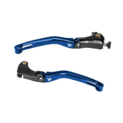 Bonamici KL23-BLACK-BLUE Folding Levers For Yamaha YZF-R6 (2017-) & YZF-R1 (2015-)