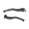 Bonamici KL24-BLACK Folding Levers, Black For Yamaha R6 (2006-2016) & R1 (2004-2014)
