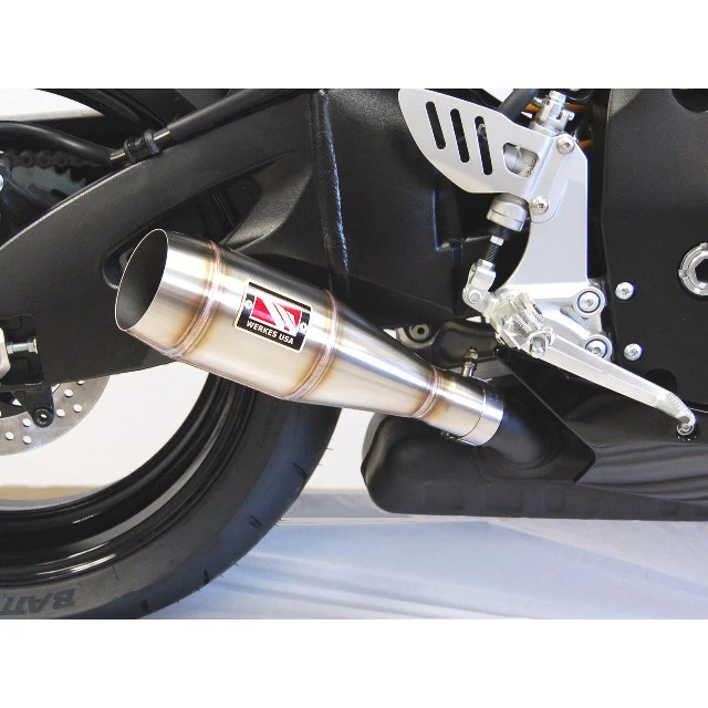 Competition Werkes WS757 GP Slip-on Exhaust, No Baffle Suzuki GSX-R600 / 750 (2008-2010)