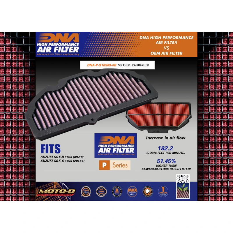 DNA P-S10S05-0R Air Filter For Suzuki GSX-R1000 (2005-2006) - Image 4