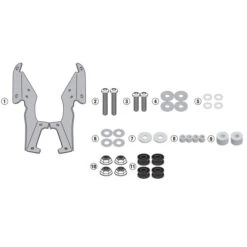 Givi D2143KIT Specific Fitting Kit For D2144ST Windshield For Yamaha Niken 900