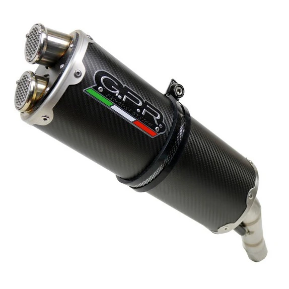 GPR E4.Y.198.DUAL.CA Dual Evo4 Carbon Slip-on Exhaust For Yamaha Tracer 700 (2017-)