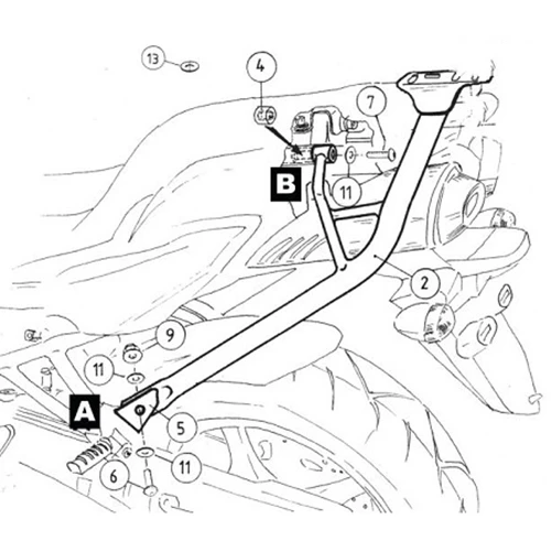 Hepco & Becker 650.4521 Alurack For Yamaha FZ6 & Fazer '07-up - Image 2