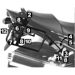 Hepco & Becker 650.3512 Lock-it Carrier - Suzuki GSF650 Bandit '07-'08