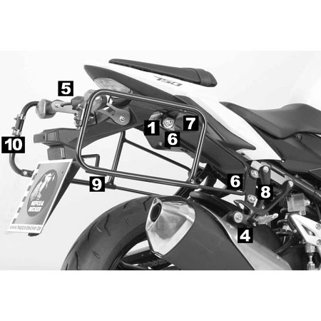 Hepco & Becker 650.3526 Lock-it Side Carrier For Suzuki GSR750