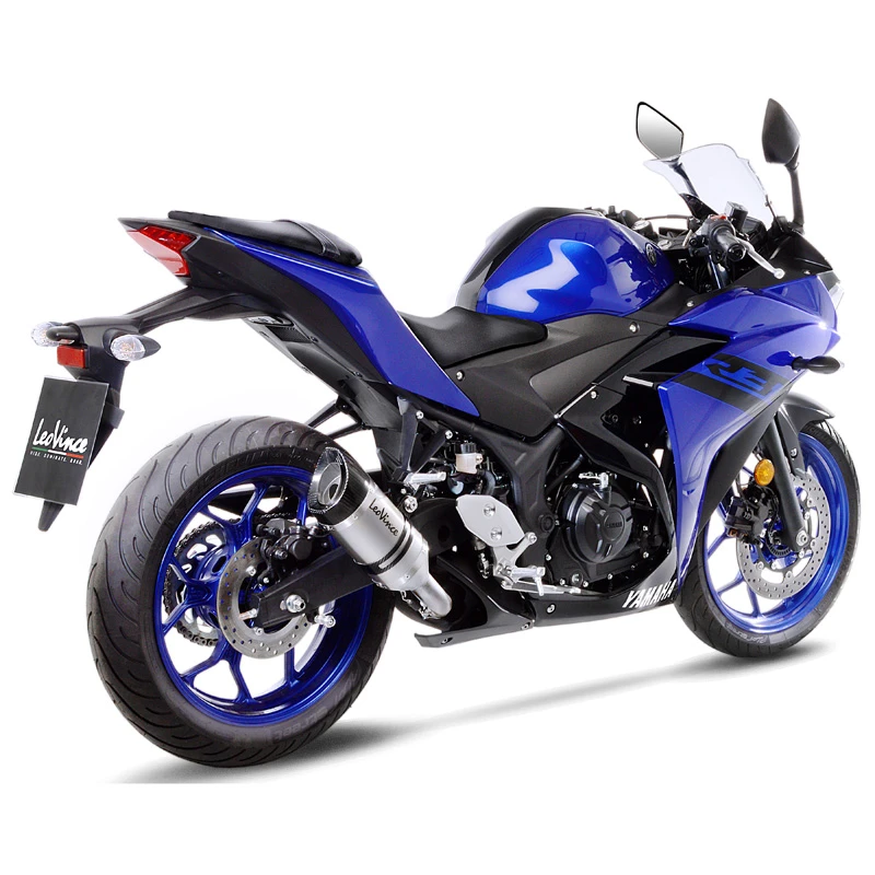 LeoVince 14257E LV Pro Slip-on Exhaust, Stainless For Yamaha YZF-R3/MT-03 (2022-)