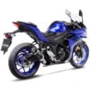 LeoVince 14258E LV Pro Slip-on Exhaust, Carbon Fiber For Yamaha YZF-R3/MT-03 (2022-)