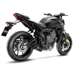 LeoVince 14360EB LV One Evo Full Exhaust, Black For Yamaha MT-07/XSR 700 & YZF-R7 '21-