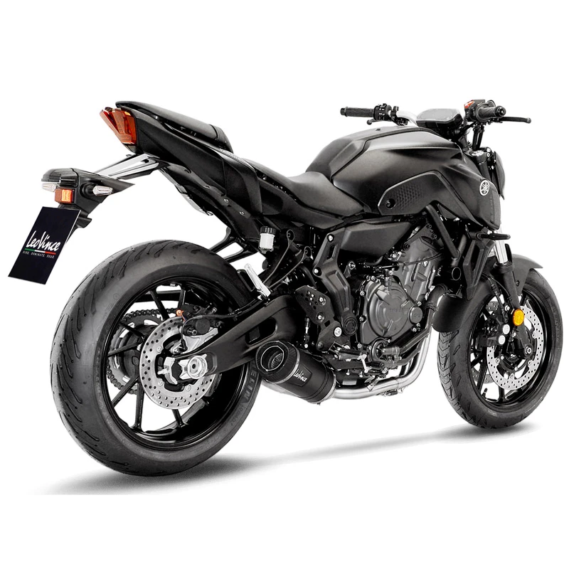 LeoVince 14360EB LV One Evo Full Exhaust, Black For Yamaha MT-07/XSR 700 & YZF-R7 '21-