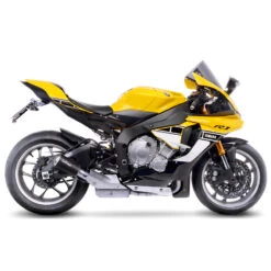 LeoVince 15201B LV-10 Black Slip-on Exhaust For Yamaha YZF-R1/M '15-