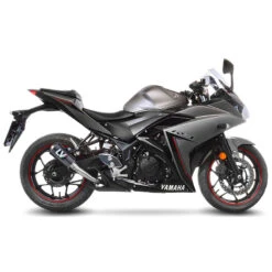 LeoVince 15212C LV-10 Carbon Slip-on Exhaust For Yamaha YZF-R3/MT-03 '15-'21