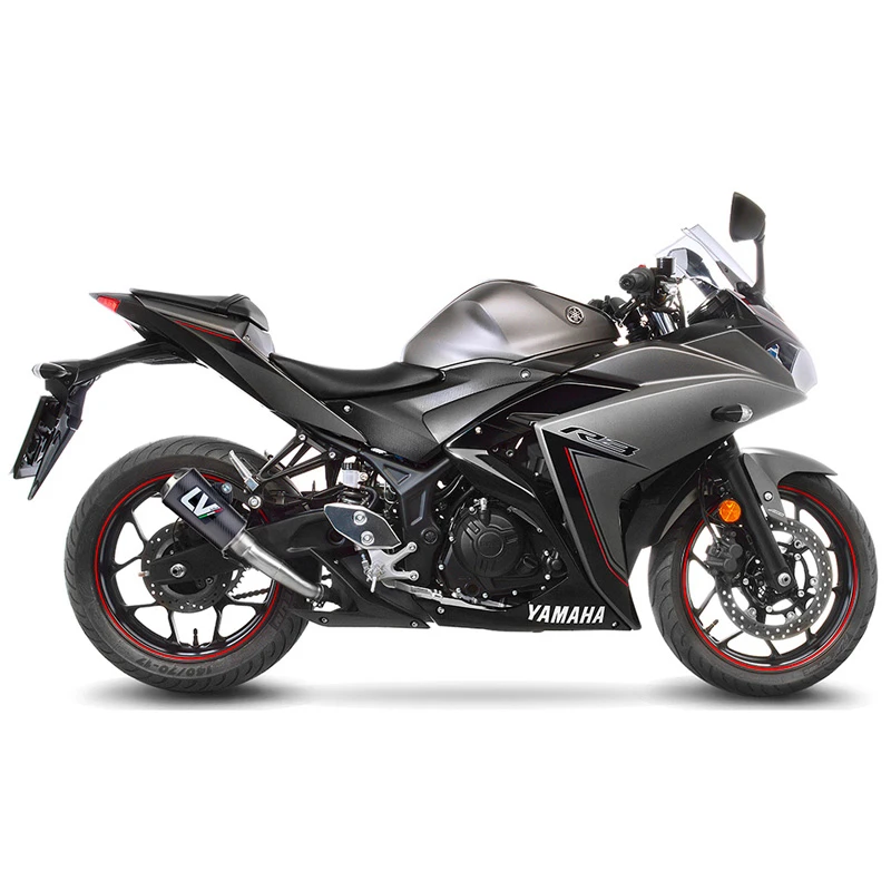 LeoVince 15212C LV-10 Carbon Slip-on Exhaust For Yamaha YZF-R3/MT-03 '15-'21