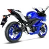 LeoVince 3380 GP Corsa Full Exhaust, Gloss Carbon For Yamaha YZF-R3/MT-03