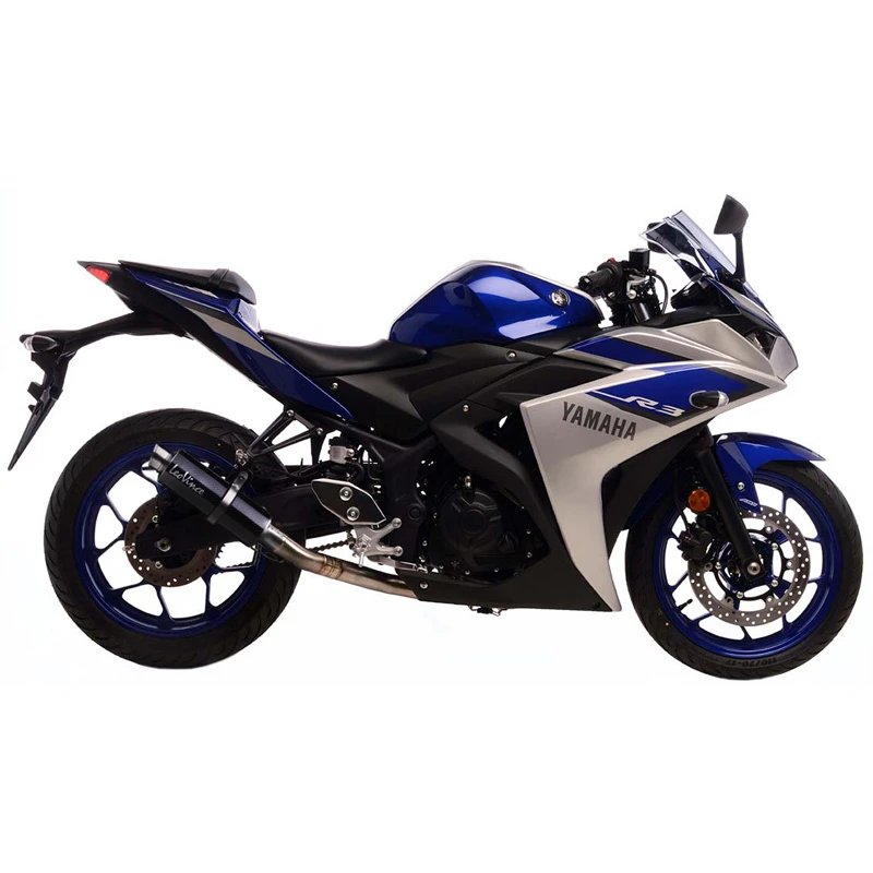 LeoVince 3380 GP Corsa Full Exhaust, Gloss Carbon For Yamaha YZF-R3/MT-03 - Image 7