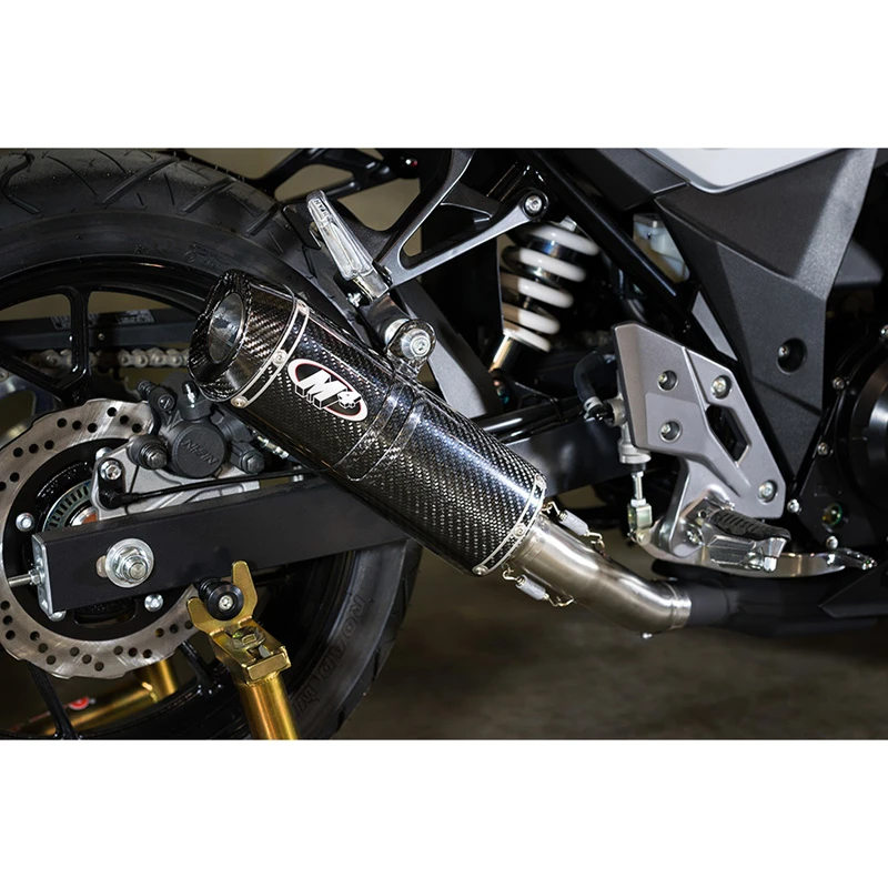 M4 SU2504 Slip On Exhaust, Carbon Muffler For Suzuki GSX-250R (2017-) - Image 3