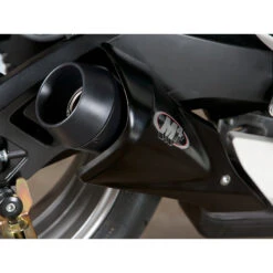 M4 SU6112-GP Slip-On Exhaust With Black Muffler For Suzuki GSXR600 (2011-)