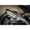 M4 SU6692 Race Mount Full Exhaust, Polished Muffler For Suzuki SV650 (2017-)