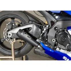 M4 GP Style Black Muffler Slip-on Exhaust GSX-R600 / GSX-R750 08-up