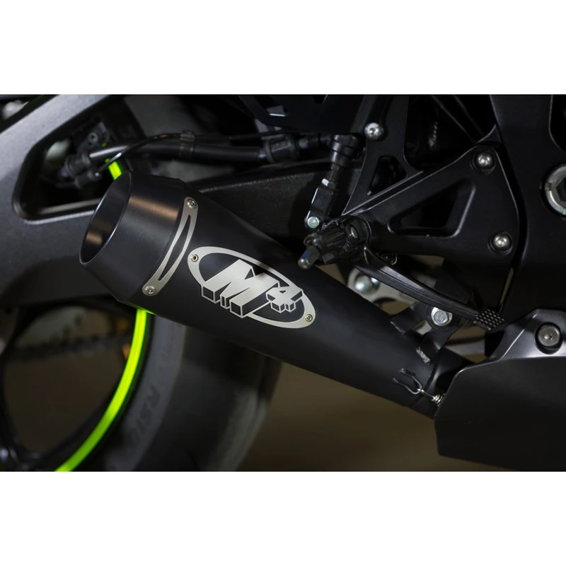 M4 SU9152-GP Style Full Exhaust With Black Satin Muffler For Suzuki GSX-R1000 (2017-)