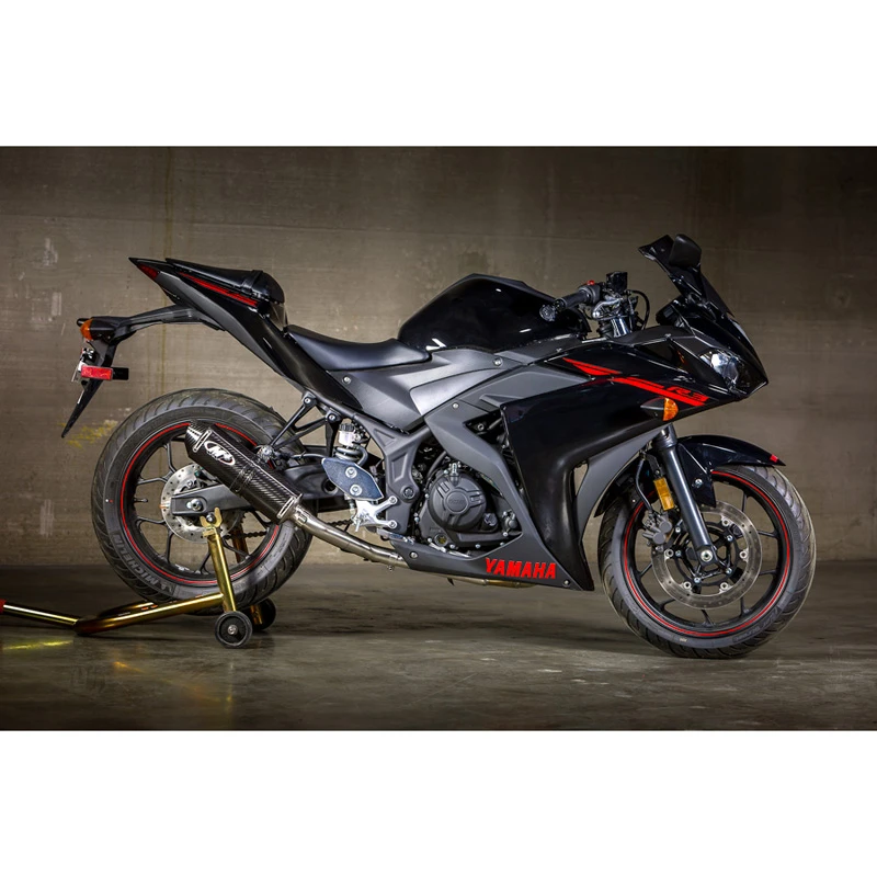 M4 YA3024 Race/Standard Full System Exhaust, Carbon Fiber For Yamaha YZF-R3 (2015-) - Image 2
