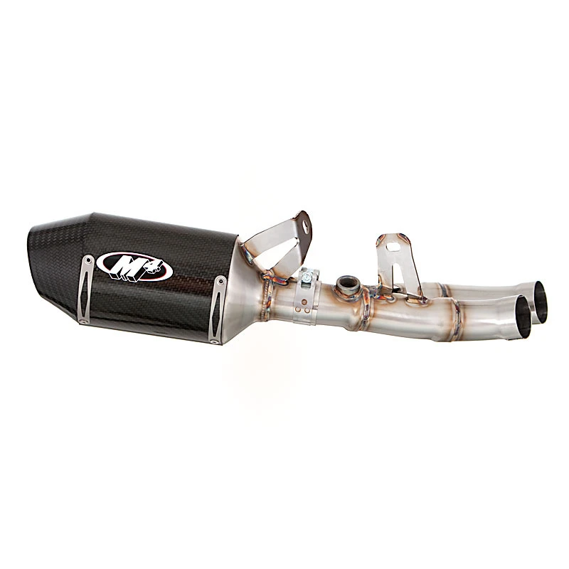 M4 YA6624-MBE Street Slayer Style Slip-On Exhaust, Carbon Fiber Yamaha YZF-R6 (2006-) - Image 2