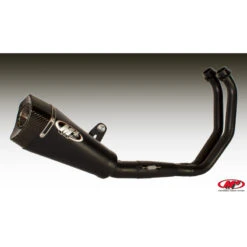 M4 YA6722 RM1 Style All Black Full System Exhaust For Yamaha FZ-07 (2015-)