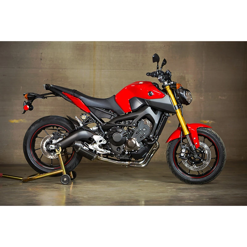 M4 YA6914 Slip-On Exhaust, Carbon Fiber For Yamaha FZ-09 (2014-) - Image 2