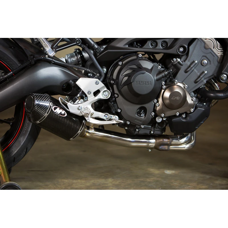 M4 YA6914 Slip-On Exhaust, Carbon Fiber For Yamaha FZ-09 (2014-) - Image 3
