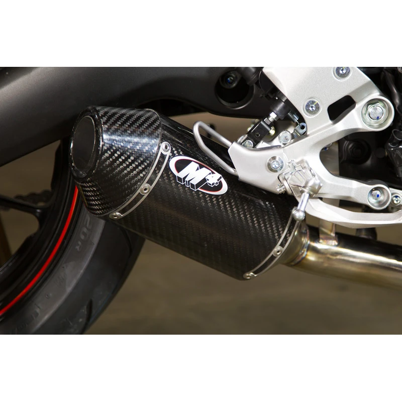 M4 YA6914 Slip-On Exhaust, Carbon Fiber For Yamaha FZ-09 (2014-)
