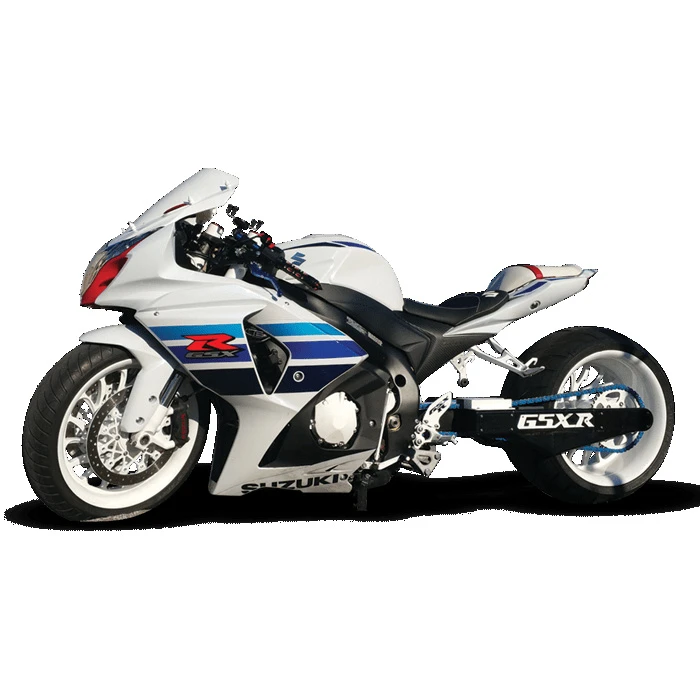 Platinum 1724-BFSB-BC Polished Air Ride Bleed Feed Suspension Kit Suzuki GSX-R Fat Tire - Image 4