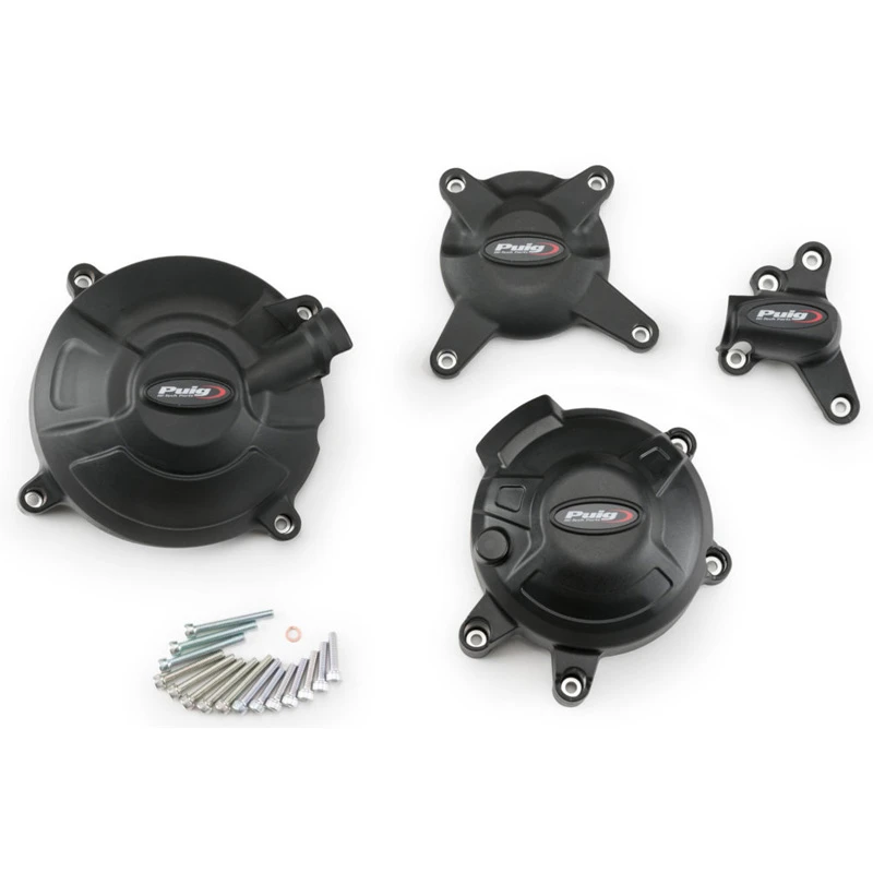 Puig 20990N Engine Covers, Black For Yamaha MT-09/SP (2021-)