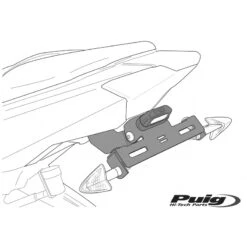 Puig 5046N License Support For Yamaha FZ 6 Fazer / S2 (2008-2010)