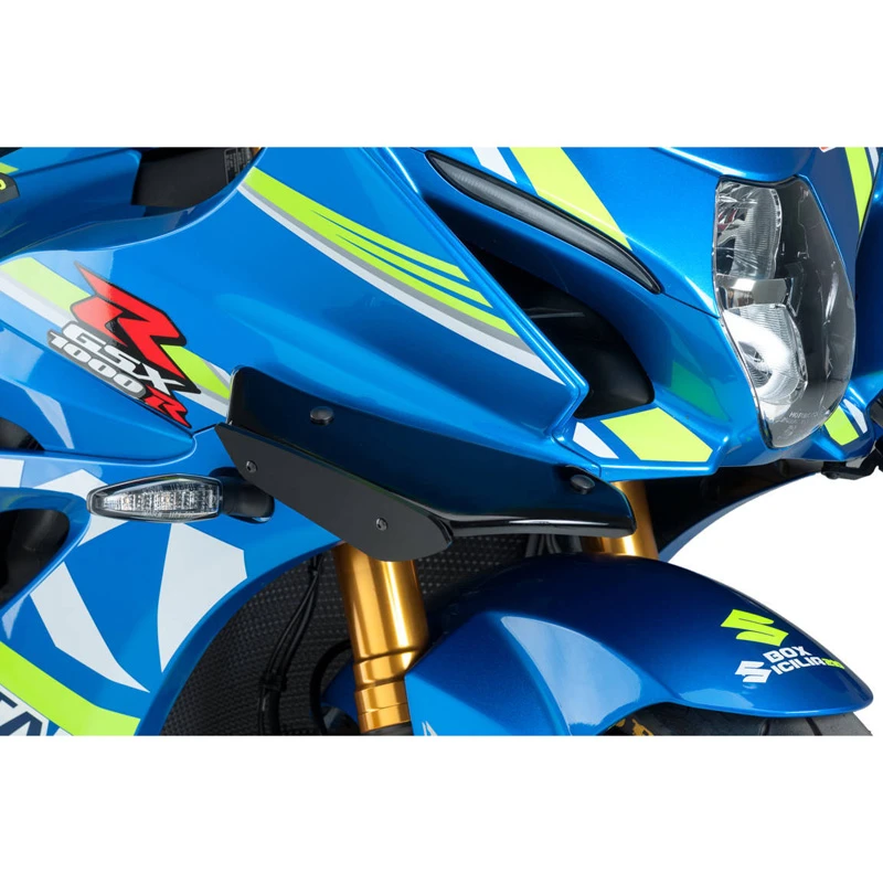 Puig 9738N Downforce Spoilers, Black For Suzuki GSX-R1000 (2017-) - Image 2