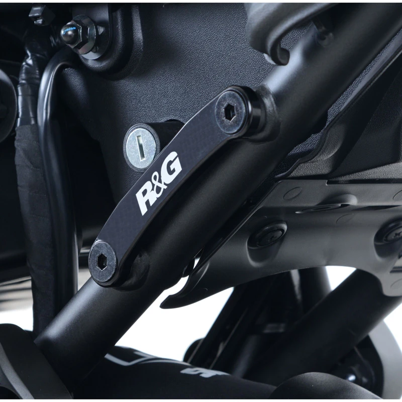 R&G BLP0055BK Rear Footrest Blanking Plates For Yamaha XSR700 (2018-) - Image 2