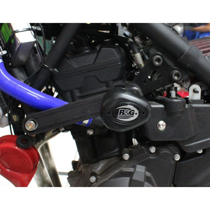 R&G CP0379BL Aero Style No Cut Frame Sliders For YZF-R3 (2015-current)